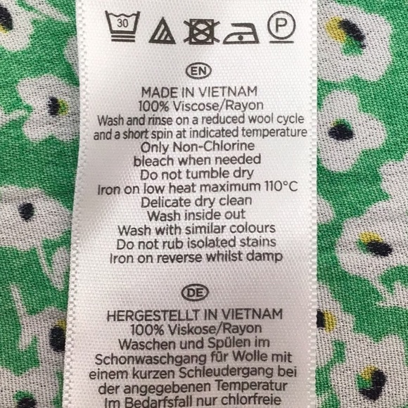 Hobbs London Lillie Green Floral Blouse NEW - Picture 9 of 9